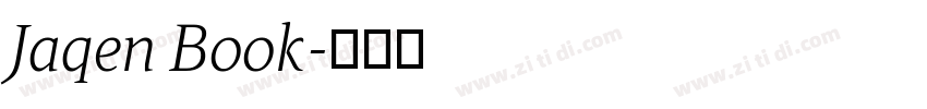 Jaqen Book字体转换